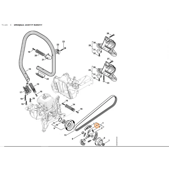 STIHL Mocowanie 1128 162 3000